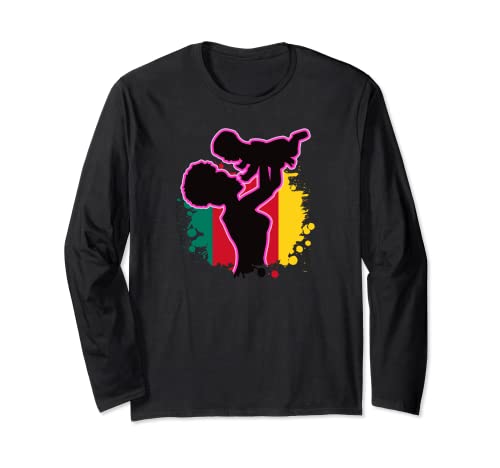 Kamerun Kameruner Westafrika Mutter Kind Baby Stolz Flagge Langarmshirt Kamerun Kameruner Westafrika Mutter Kind Baby Stolz Flagge Langarmshirt von Kamerun Seele Von Zentralafrika
