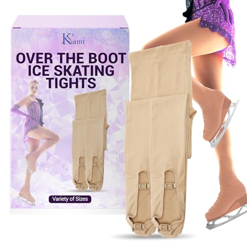 Kami-So Over-the-Boot Eiskunstlauf-Strumpfhose, weiche, dehnbare Bambus-Leggings für Damen und Mädchen, gemütliche, hellbraune Stiefelüberzüge, Sonnenbräune, 11-14 Kami-So Over-the-Boot Eiskunstlauf-Strumpfhose, weiche, dehnbare Bambus-Leggings für Damen und Mädchen, gemütliche, hellbraune Stiefelüberzüge, Sonnenbräune, 11-14 von Kami-So