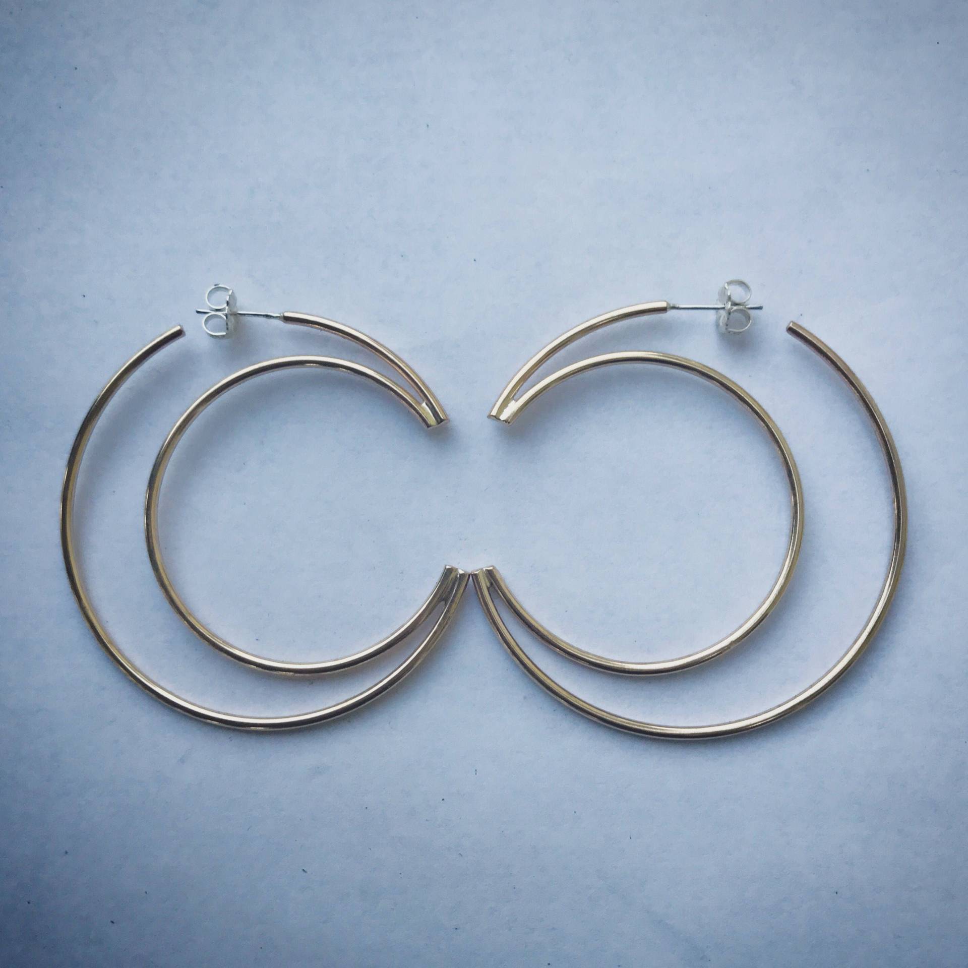 Crescent Moon Creolen Für Nicht Gedehnte Ohren Crescent Moon Creolen Für Nicht Gedehnte Ohren von KamiLiddleDesigns