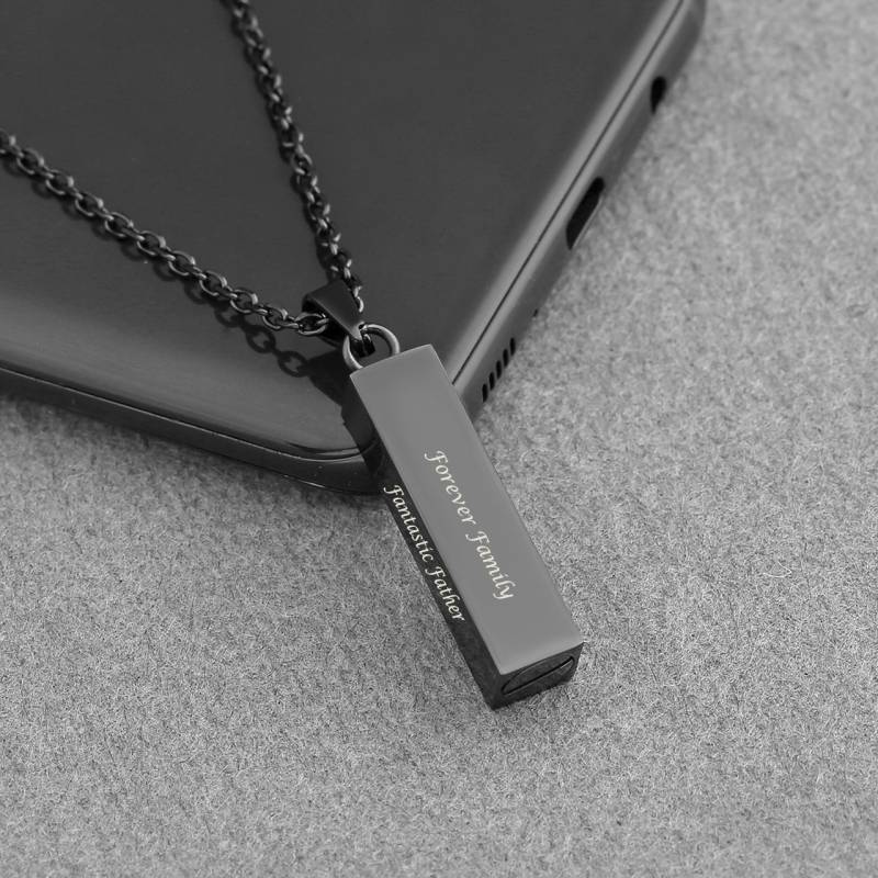 Personalisierte Feuerbestattungs Bar Halskette Gedenkurne Schmuck von Kamieatapple