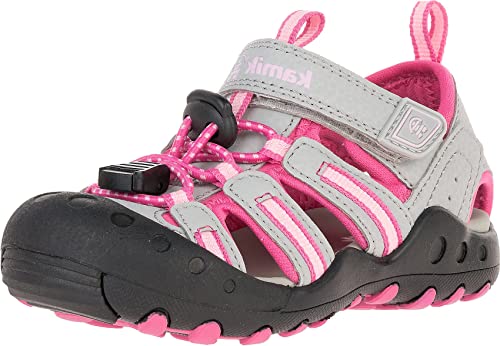 Kamik Crab Geschlossene Sandalen, Grau (Grey Pink GPI), 24 EU von Kamik