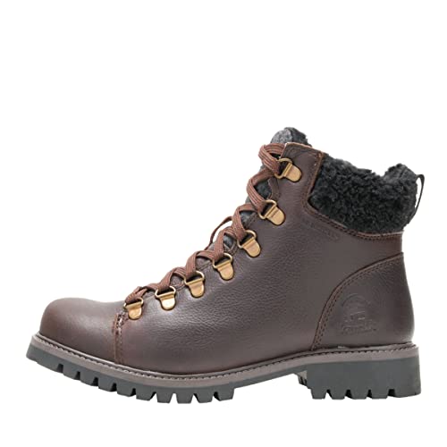 Kamik W Rogue Hike 3 Braun - Warme wasserdichte Damen Echtleder Winterstiefel, Größe EU 40 - Farbe Dark Brown von Kamik