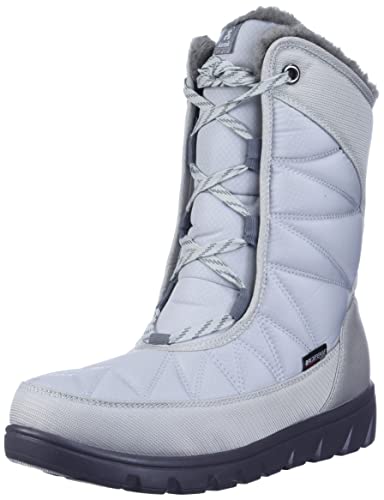 Kamik W Hannah Mid Grau - Wasserdichter veganer Damen Winterstiefel, Größe EU 39 - Farbe Light Grey von Kamik