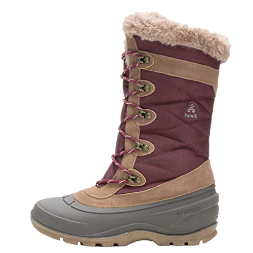 Kamik Damen Snovalley4 Winterstiefel, Burgundy, 36 EU von Kamik