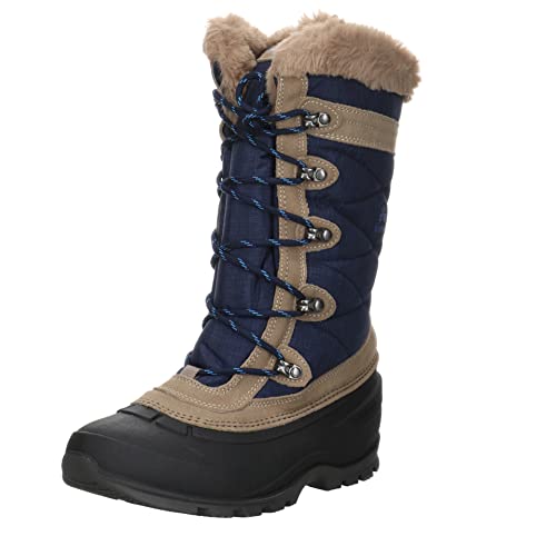 Kamik Damen Snowboots Schuhe Snovalley 4 Winterstiefel Leder-/Textilkombination Winter Freizeit uni Snovalley Schneeboots Winter warm von Kamik