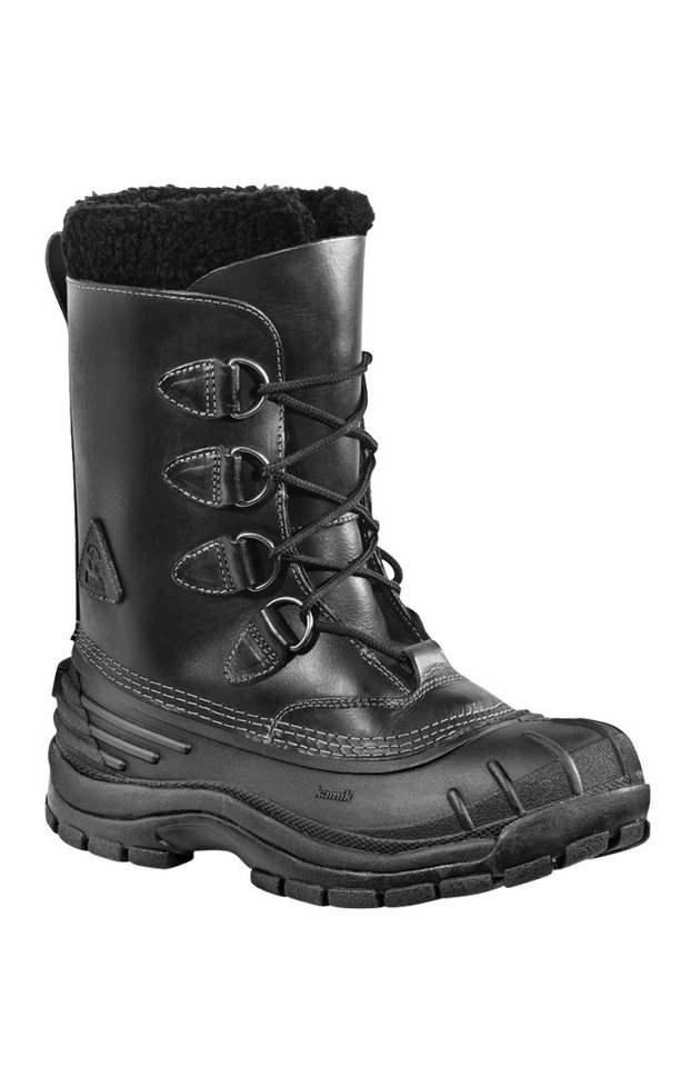 Kamik Frontrange Vollnarbenleder schwarz Herren Winterstiefel von Kamik