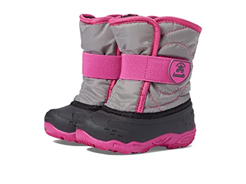 Kamik Girl's Snowbug 5 (Toddler/Little Kid) Gray/Pink 5 Toddler M von Kamik