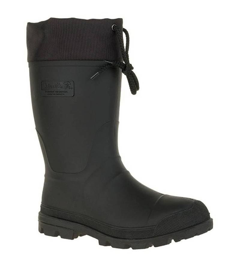Kamik Gummistiefel Icebreaker mit Innenfutter schwarz Herren Winterstiefel von Kamik