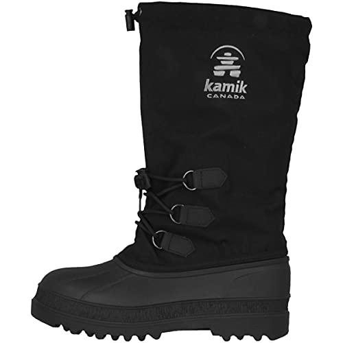 Kamik Herren CANUCK Schneestiefel, Schwarz (Black-Noir), 42 EU (9 US) von Kamik