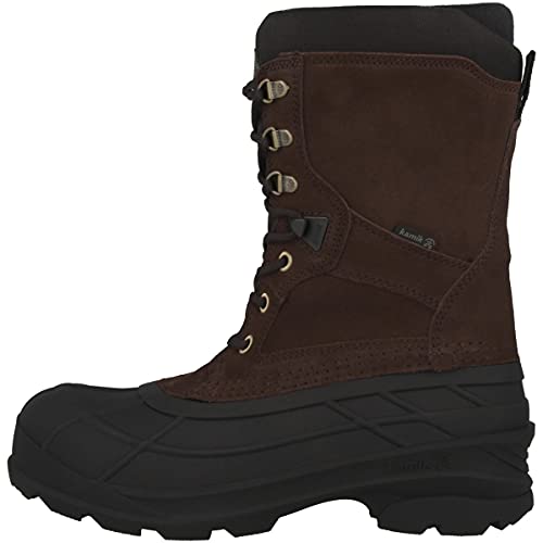 Kamik NATIONPLUS Schneestiefel Herren, Braun (DBR-DARK BROWN), 46 EU von Kamik