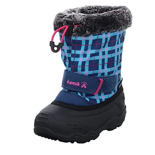 Kamik Jungen Mädchen Mini T Schneestiefel, Navy Teal (NTE), 22 EU von Kamik