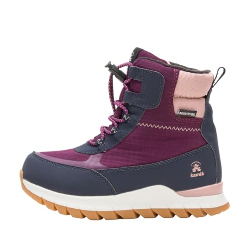 Kamik Jungen Mädchen Rockies Winterstiefel, Grape Gra, 28 EU von Kamik