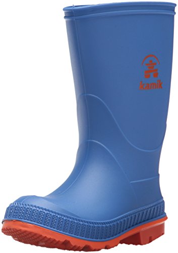 Kamik Unisex-Jungen Stomp Gummistiefel, Blau Blue Orange BOR, 23 EU von Kamik