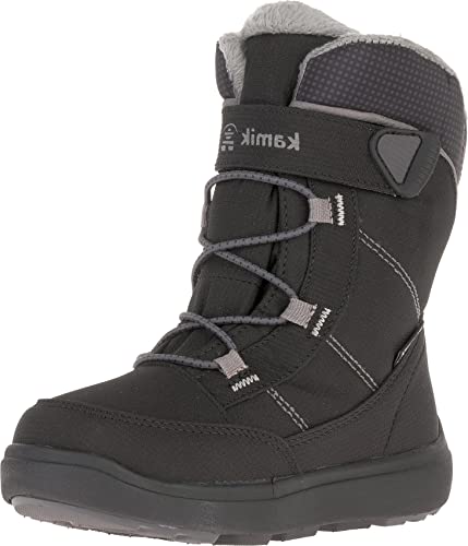 Kamik Jungen Unisex Kinder Stance2 Schneestiefel, Black MID Grey (BMG), 22 EU von Kamik