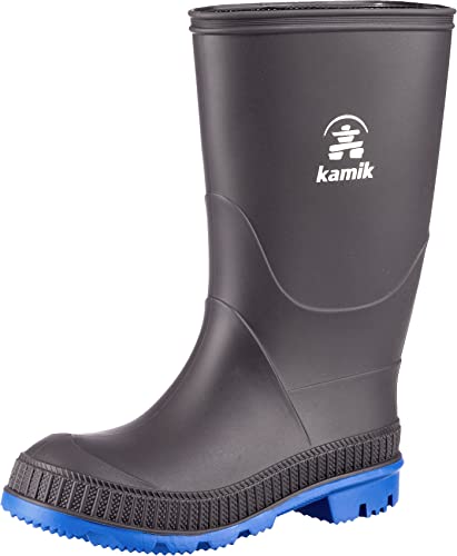 Kamik Jungen Unisex Kinder Stomp Gummistiefel, Grau (Charcoal Blue CIB), 23 EU von Kamik