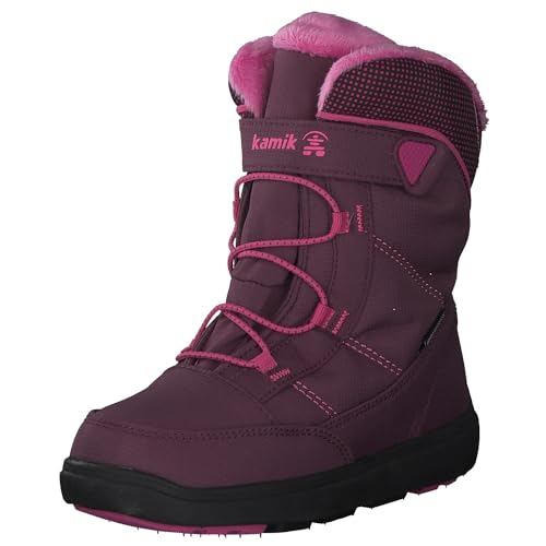 Kamik Kids Stance 2 Pink - Wasserdichter atmungsaktiver Kinder Winterstiefel, Größe EU 32 - Farbe Grape von Kamik