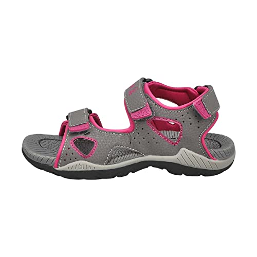 Kamik LOBSTER2 Flache Sandale, Dark Grey/PINK, 36 EU von Kamik