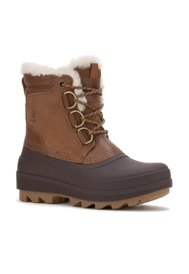 Kamik Lauren Low (Leder, wasserdicht) - Made in Canada - dunkelbraun Damen Winterstiefel von Kamik