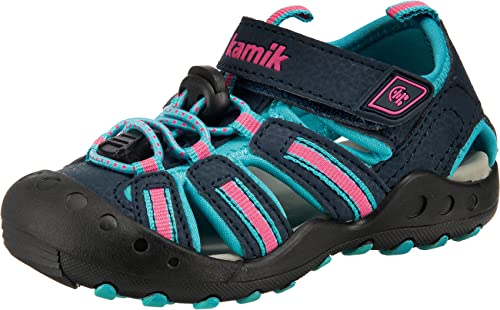 Kamik Mädchen Crab Geschlossene Sandalen, Türkis (Navy Teal NTE), 24 EU von Kamik