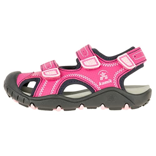 Kamik Mädchen Seaturtle2 Geschlossene Sandalen, Pink (Pink Pin), 24 EU von Kamik