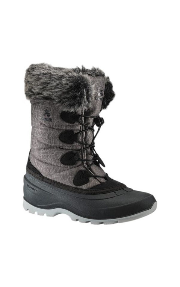 Kamik Momentum 3 (gefüttert, wasserdichte, nahtversiegelt) dunkelgrau Damen Winterstiefel von Kamik
