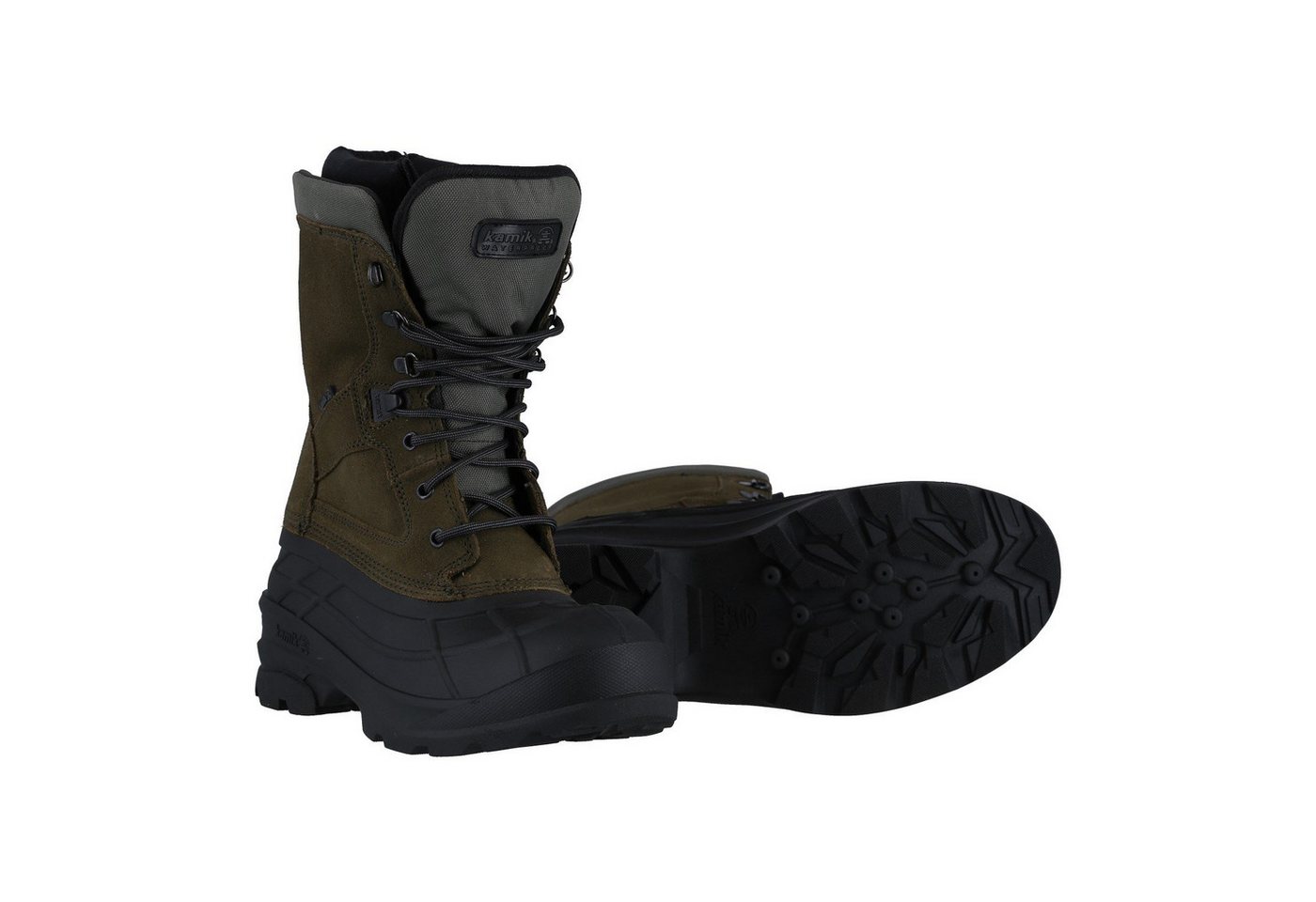Kamik NationPlus (Wildleder, wasserdicht) olivegrün Herren Winterstiefel von Kamik