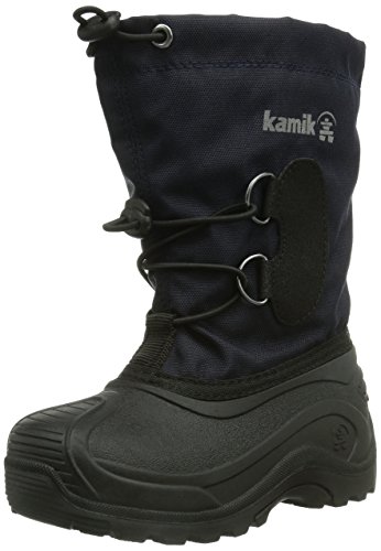 Kamik SOUTHPOLE3, Unisex-Kinder Warm gef�tterte Schneestiefel, Blau (NAV), 25 EU (8 US) von Kamik