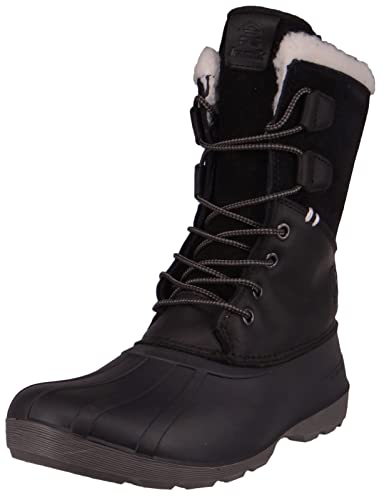 Kamik W Simona Schwarz - Wasserdichter warmer Damen Leder Winterstiefel, Größe EU 41 - Farbe Black von Kamik