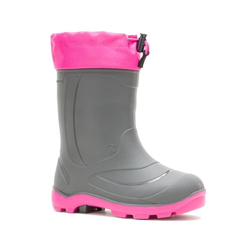 Kamik Kinder Snobuster1 Thermo Gummistiefel, Grau (Charcoal Magenta CHM), 28/29 EU von Kamik