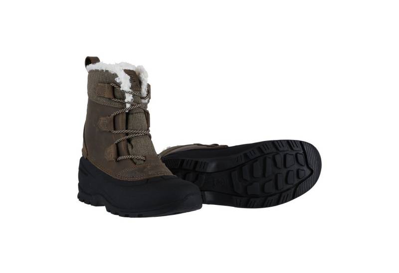Kamik Snowgem Low (Leder, Nylon, wasserdicht) fossilbraun Damen Winterstiefel von Kamik