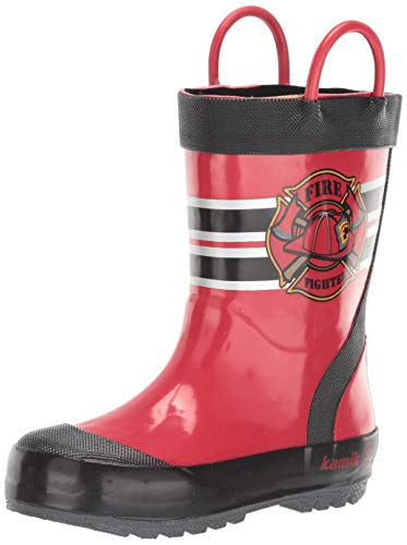 Kamik Unisex-Jungen Fireman Gummistiefel, Rot (Red Red), 20 EU von Kamik