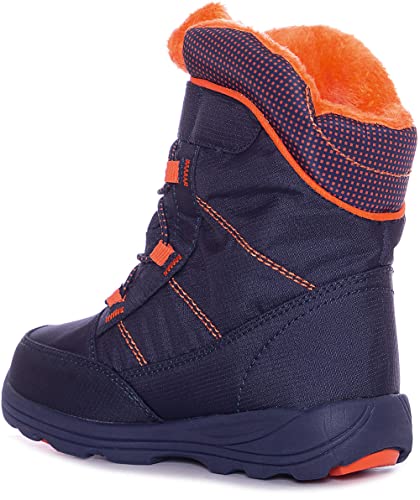 Kamik Unisex-Jungen Stance Winterstiefel, Blau (Navy & Flame NFL), 23 EU von Kamik