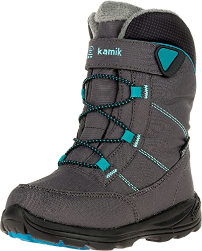 Kamik Unisex-Kinder Stance Winterstiefel, Charbon Bleu, 22 EU von Kamik