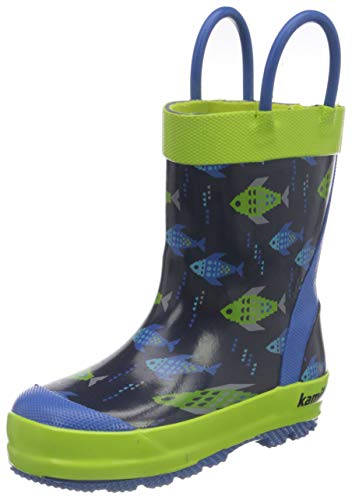 Kamik Unisex-Kinder Fishride Gummistiefel, Blau (Navy NAV), 25 EU von Kamik