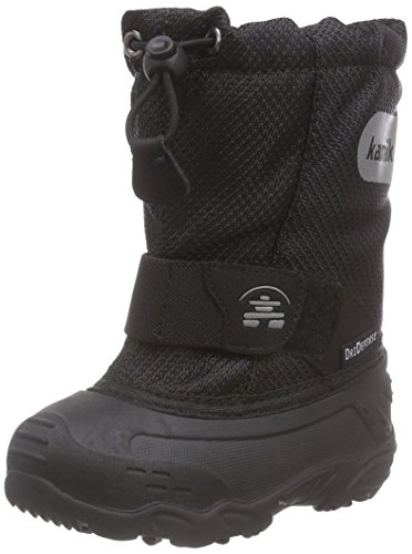 Kamik Unisex-Kinder ICEPOP2 Schneestiefel, Schwarz (BLK-Black) von Kamik