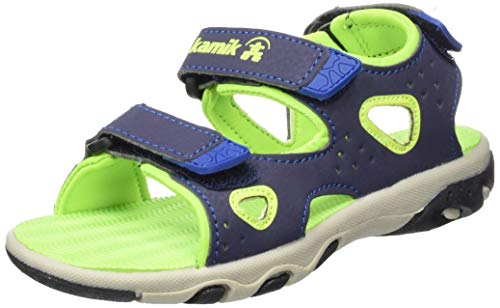 Kamik Unisex-Jungen Lobster2 Riemchensandalen, Blau (Navy Lime Nlm), 24 EU von Kamik