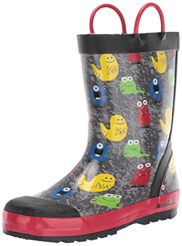 Kamik Unisex-Kinder Monsters Gummistiefel, Schwarz, 33 EU von Kamik