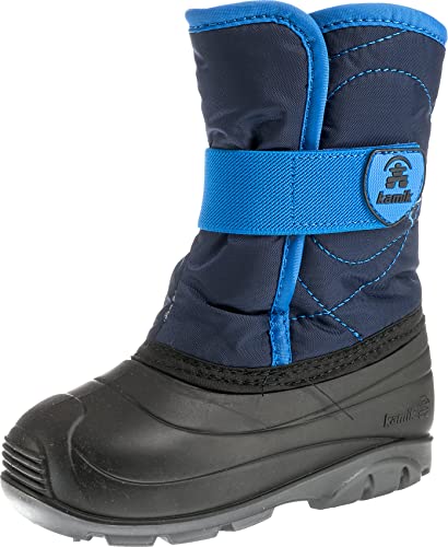 Kamik Unisex-Jungen Snowbug3 Winterstiefel, Blau (Navy NA2), 22 EU von Kamik