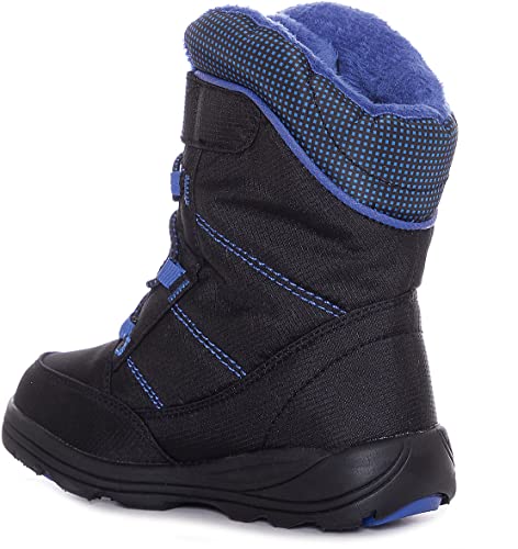 Kamik Unisex-Kinder Stance Winterstiefel, Schwarz (Black/Blue-Noir/Bleu BAB), 22 EU von Kamik