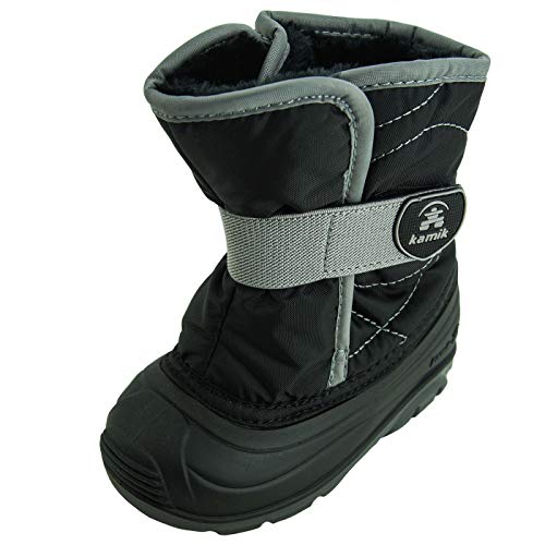 Kamik Unisex Kinder Winterstiefel Snowbug3 Jungen, Schwarz Black Bk2, 25 EU von Kamik