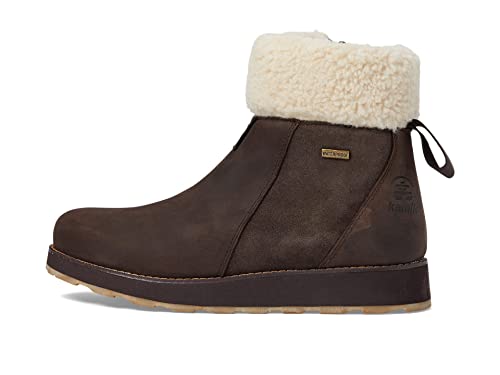 Kamik W Ariel F Zip Braun - Warme modische Damen Chelsea Winterstiefel, Größe EU 41 - Farbe Dark Brown von Kamik