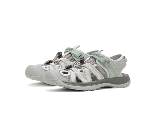 Kamik W Islander 2 Grau - Luftige komfortable Damen Outdoor Sandalen, Größe EU 37 - Farbe Light Grey von Kamik