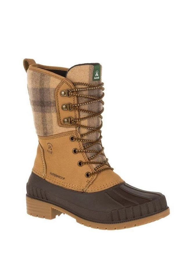 Kamik Sienna 2 (Leder, wasserdicht) hellbraun Damen Winterstiefel von Kamik