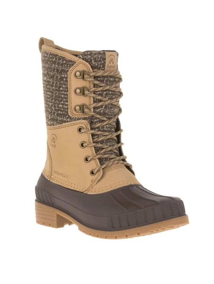 Kamik Sienna 2 Leder wasserdicht sand Damen Winterstiefel von Kamik