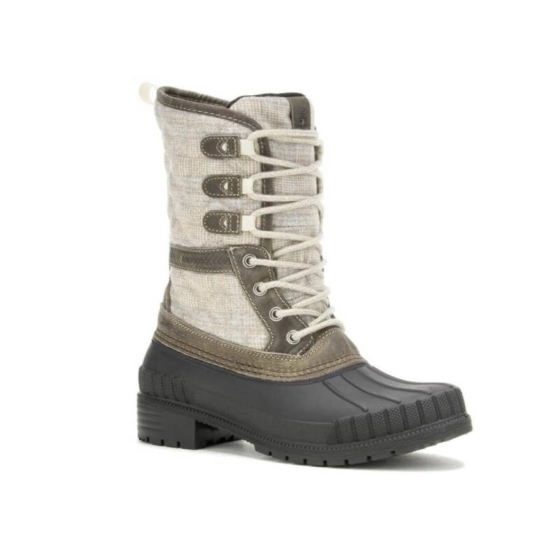 Kamik Sienna 3 (Leder, wasserdicht, Made in Canada) hellgrau Damen Winterstiefel von Kamik