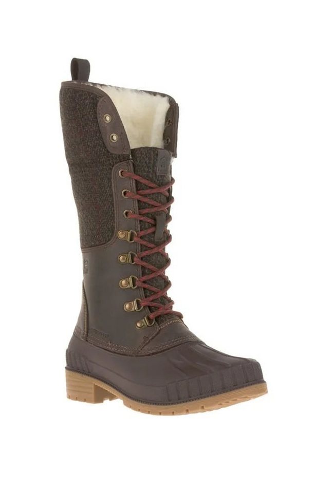 Kamik Sienna Flannell 2 (3MTM ThinsulateTM Isolierung) dunkelbraun Damen Winterstiefel von Kamik