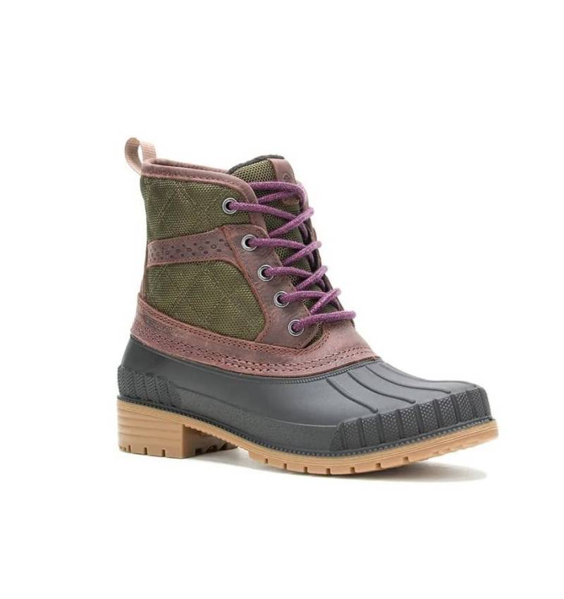 Kamik Sienna Mid 2 Leder - Made in Canada - olivegrün Damen Winterstiefel von Kamik