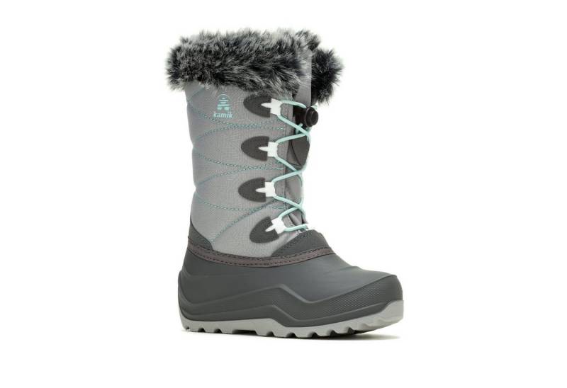 Kamik Snowangel - Made in Canada, wasserdicht - charcoalgrau/mint Mädchen Winterstiefel von Kamik