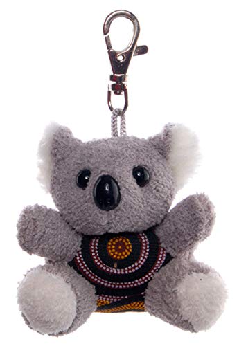 Kamilaroi Rarities Schlüsselanhänger Australien 'Koala Aboriginal Dot Art Design Koala' Supersoft Velboa, 11 cm Kamilaroi Rarities Schlüsselanhänger Australien 'Koala Aboriginal Dot Art Design Koala' Supersoft Velboa, 11 cm von Kamilaroi Rarities