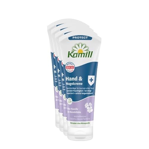 4er Set Kamill Protect Hand & Nagelcreme 100 ml Protect für empfindliche Hände von Kamill